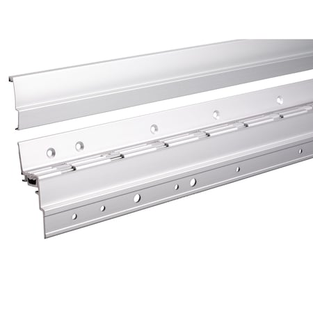 Global Door Controls 83 in. Full Surface Continuous Hinge Heavy Duty in Aluminum THI-1183HD-AL